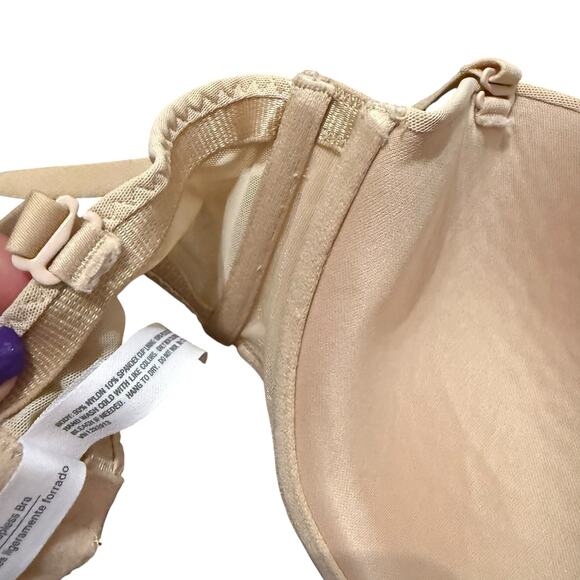 Auden Nude Lightly Lined Convertible Strap / Strapless Bra Size 34DD - Picture 7 of 7